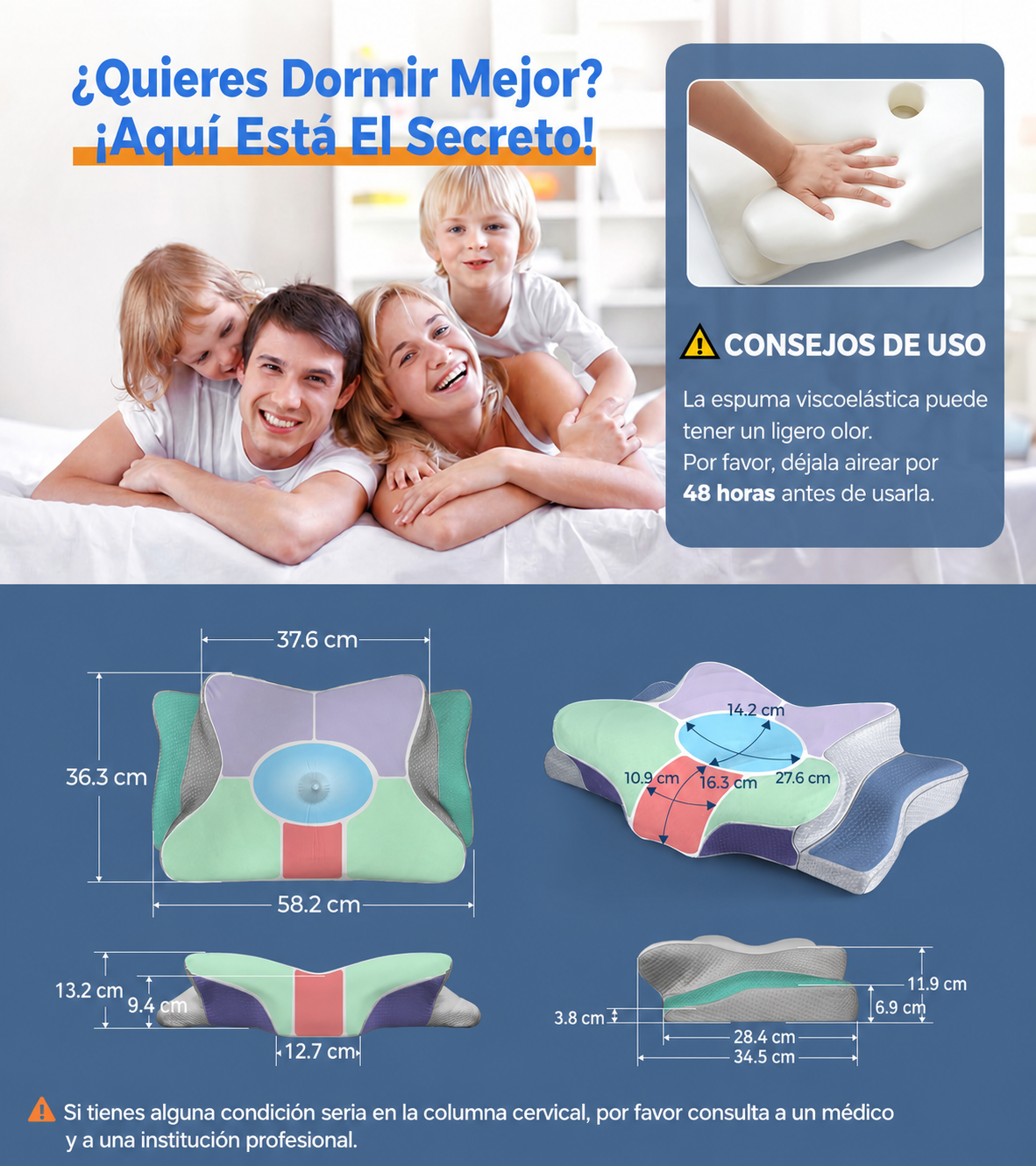Almohada Ergonomica Cervical
